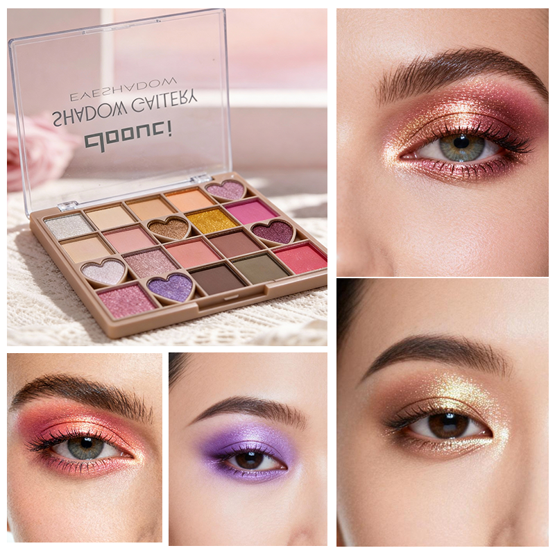 [Out of stock, Minimum order: 12,000 pcs]NEXTWELL 20-color eyeshadow palette (including the heart-shaped version)