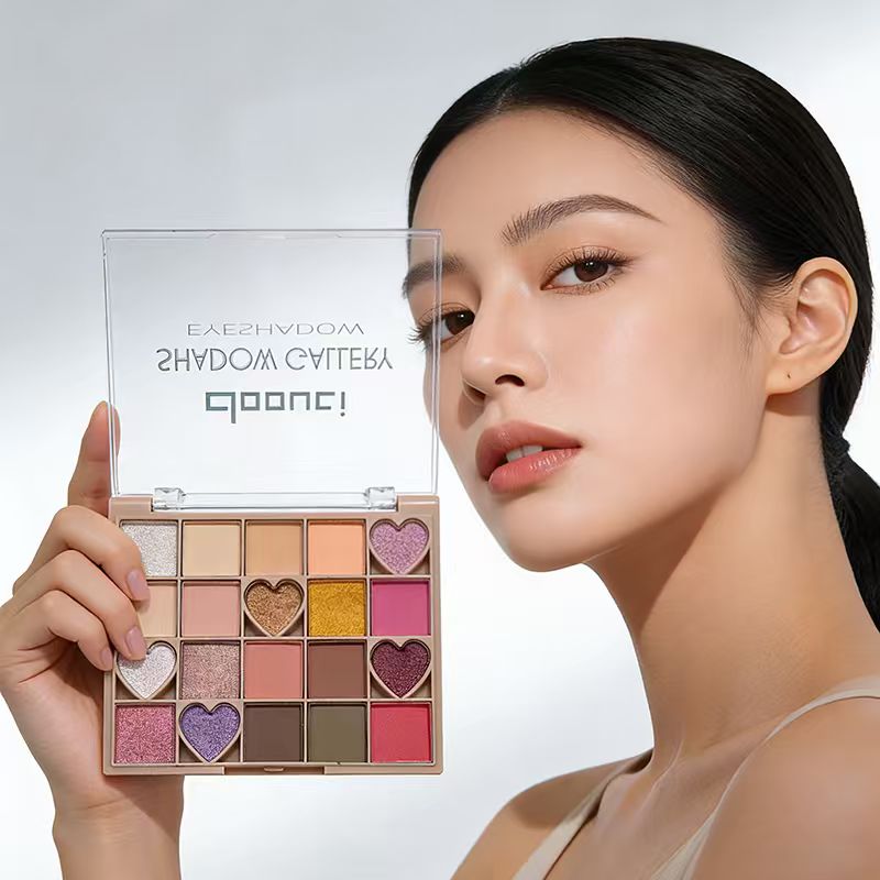 [Out of stock, Minimum order: 12,000 pcs]NEXTWELL 20-color eyeshadow palette (including the heart-shaped version)