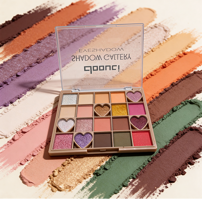 [Out of stock, Minimum order: 12,000 pcs]NEXTWELL 20-color eyeshadow palette (including the heart-shaped version)