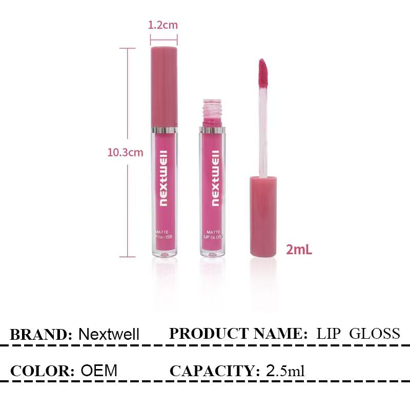 [Out of stock, Minimum order: 12,000 pcs]NEXTWELL Misty Pink Rose Lip Gloss