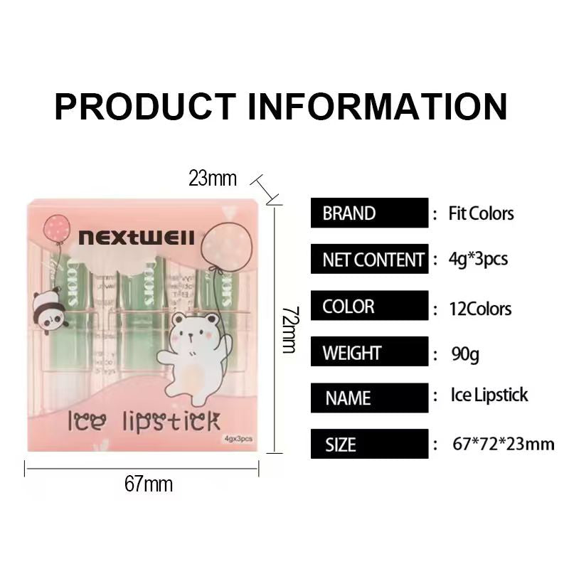 [Out of stock, Minimum order: 12,000 pcs]NEXTWELL Blue glaze Lip Stick