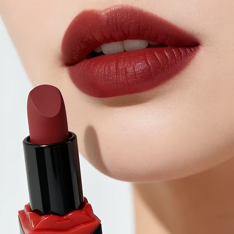 [Out of stock, Minimum order: 12,000 pcs]DOOUCI Black Casket Red Lip Lipstick