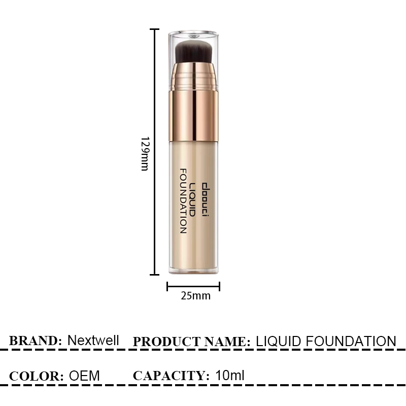 [Out of stock, Minimum order: 12,000 pcs]DOUUCI Gilded On-the-Go Brush Foundation