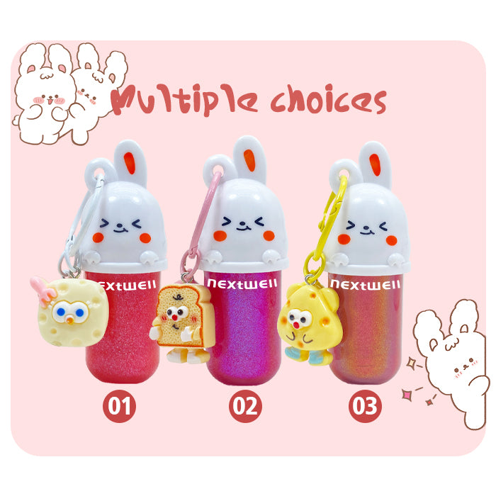 [Minimum order: 8,000 pcs]Nextwell Cute Bunny High Shine Lip Gloss
