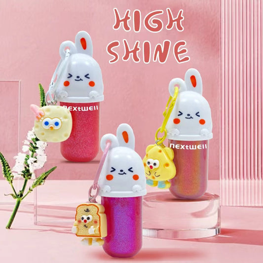 [Minimum order: 8,000 pcs]Nextwell Cute Bunny High Shine Lip Gloss