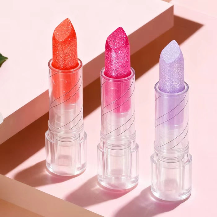 [Minimum order: 8,000 pcs]Transparent Shimmer Color-Changing Lip Balm