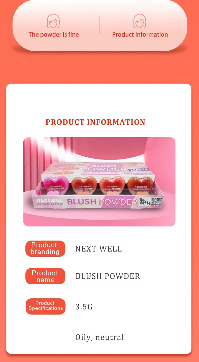 [Minimum order: 8,000 pcs]Nextwell Heartbeat Satin Blush Cream