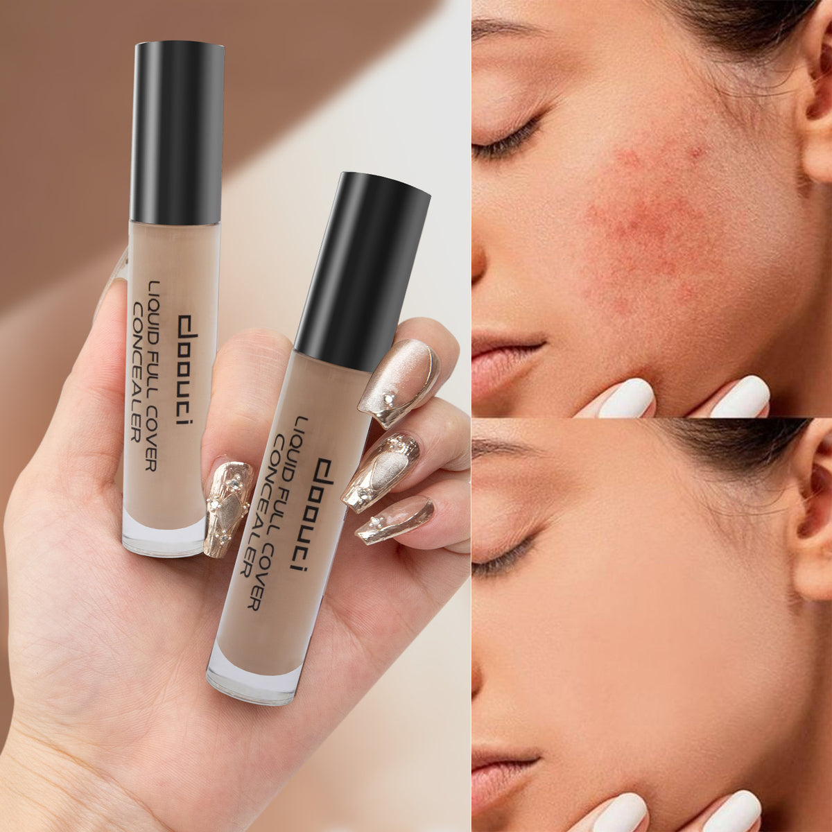 [Minimum order: 8,000 pcs]DOOUZI Multi-Shade Full-Coverage Long-Lasting Foundation