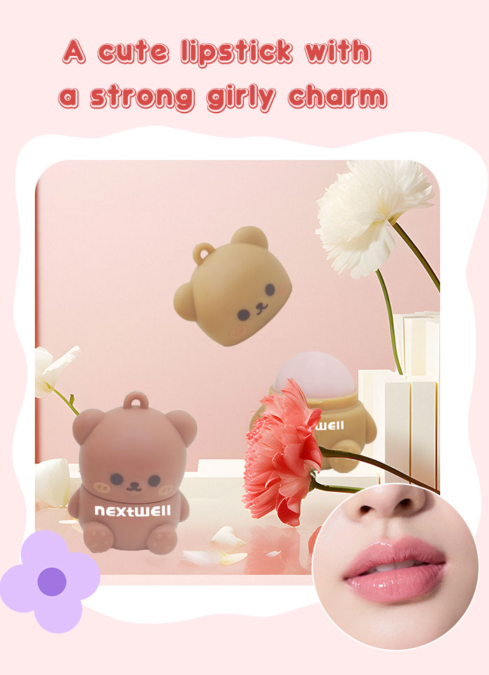 [Minimum order: 8,000 pcs]Nextwell Cute Bear Nourishing Lip Balm