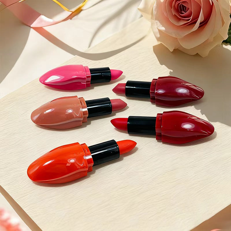 [Minimum order: 8,000 pcs]Lip-Shaped Luxe Color Lipstick