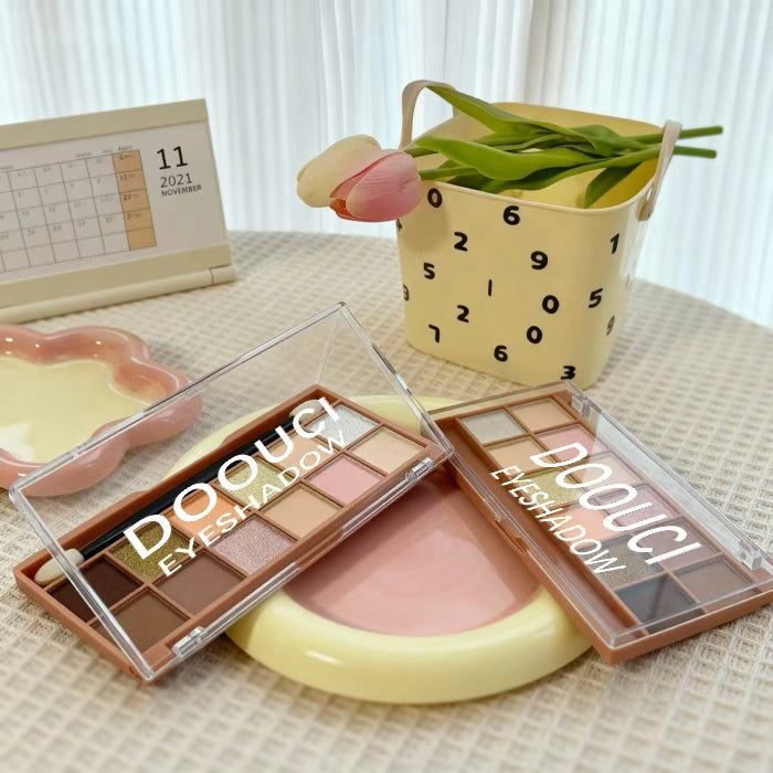 [Minimum order: 8,000 pcs]DOOUCI Multi-Texture 12-Color Eye shadow Palette