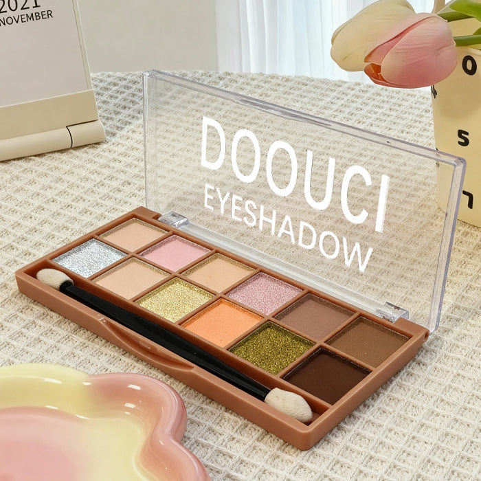 [Minimum order: 8,000 pcs]DOOUCI Multi-Texture 12-Color Eye shadow Palette