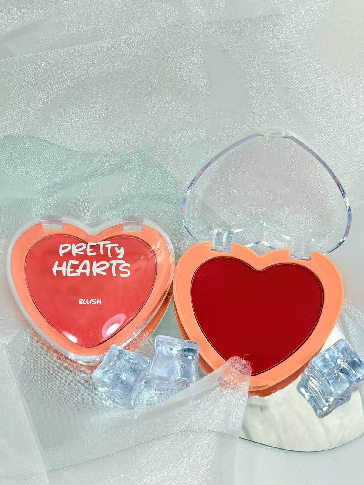 [Minimum order: 8,000 pcs]PRETTY HEARTS Heartbeat Peach-Scented Blush Cream