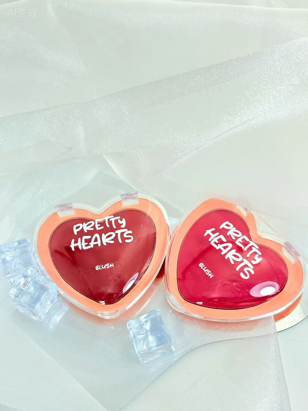 [Minimum order: 8,000 pcs]PRETTY HEARTS Heartbeat Peach-Scented Blush Cream