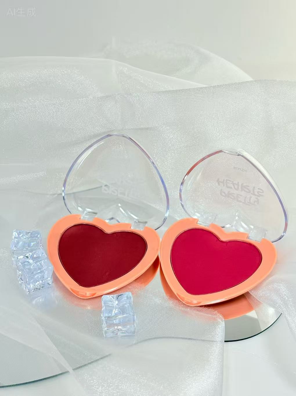 [Minimum order: 8,000 pcs]PRETTY HEARTS Heartbeat Peach-Scented Blush Cream