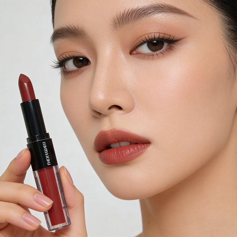 [Minimum order: 8,000 pcs]Nextwell Moist Glow Dual-Ended Lip Stick & Gloss