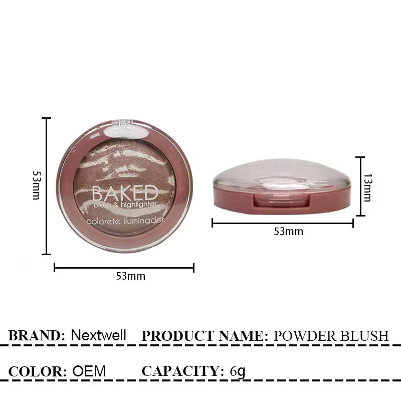 [Minimum order: 8,000 pcs]Nextwell Baked Soft-Glow Highlight Blush