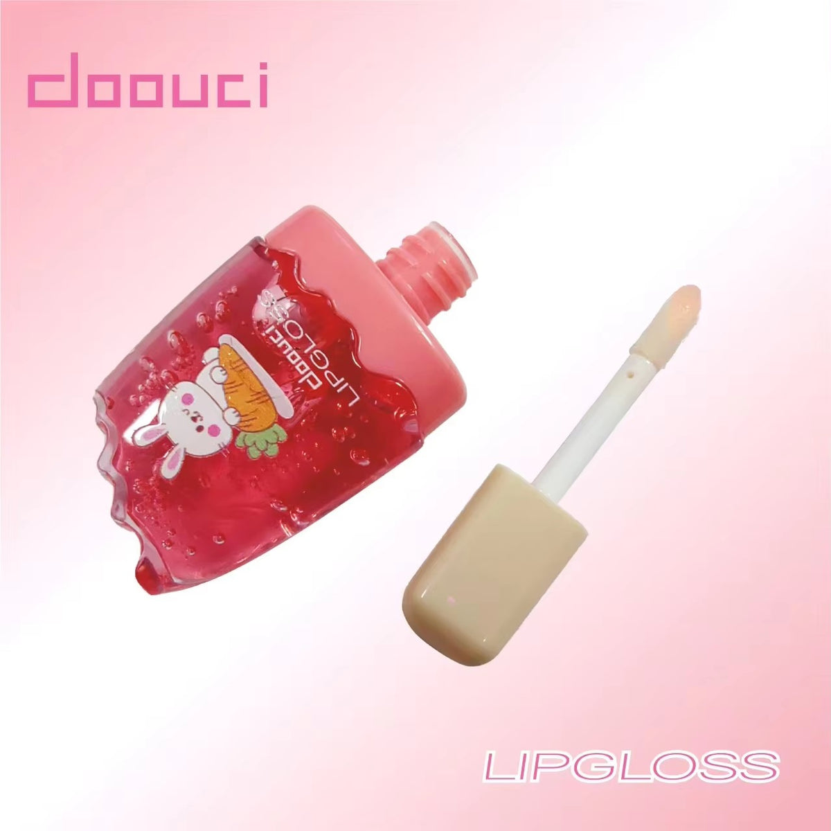 [Minimum order: 8,000 pcs]DOOUCI Frosty Pet Popsicle Lip Gloss