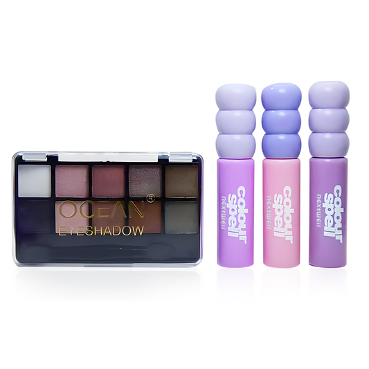[Minimum order: 8,000 pcs]Nextwell Purple Mist Sweet-Cool Lip & Eye Makeup Set