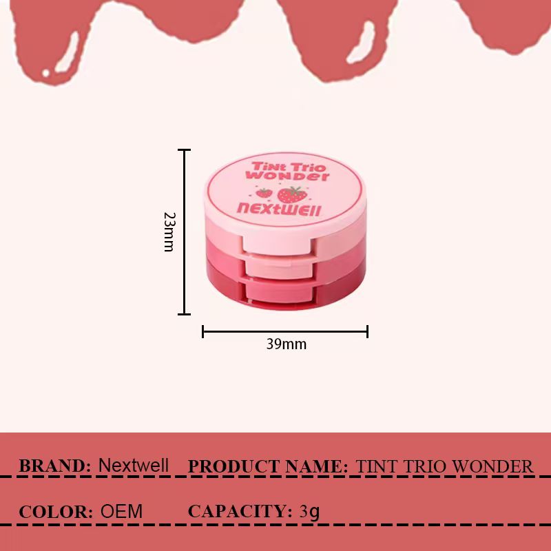[Minimum order: 8,000 pcs]Nextwell Berry Fun Layered Hydrating Blush Cream