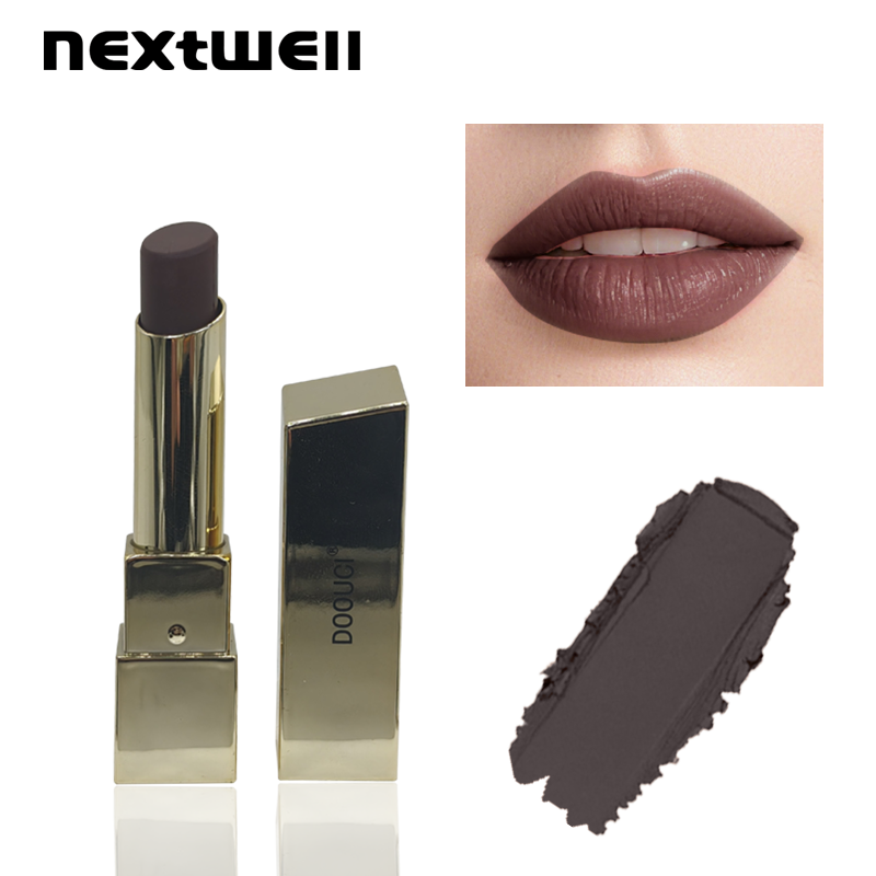 [Minimum order quantity: 12,000 pcs]NEXTWELL Luxury Gold Cube Lipstick