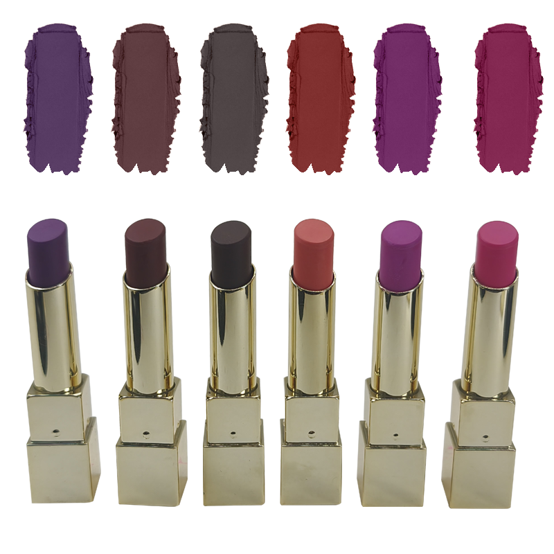 [Minimum order quantity: 12,000 pcs]NEXTWELL Luxury Gold Cube Lipstick