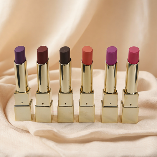 [Minimum order quantity: 12,000 pcs]NEXTWELL Luxury Gold Cube Lipstick