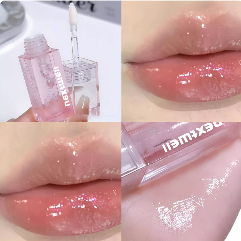 [Minimum order quantity: 12,000 pcs]NEXTWELL Pink Rose Ice Mirror Lip Gloss