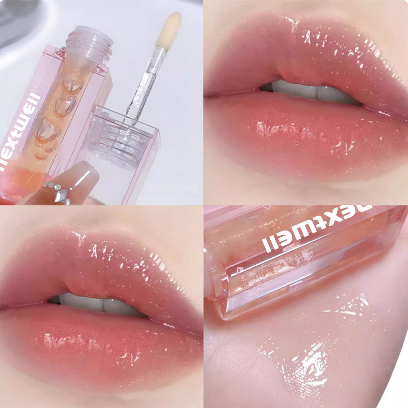 [Minimum order quantity: 12,000 pcs]NEXTWELL Pink Rose Ice Mirror Lip Gloss