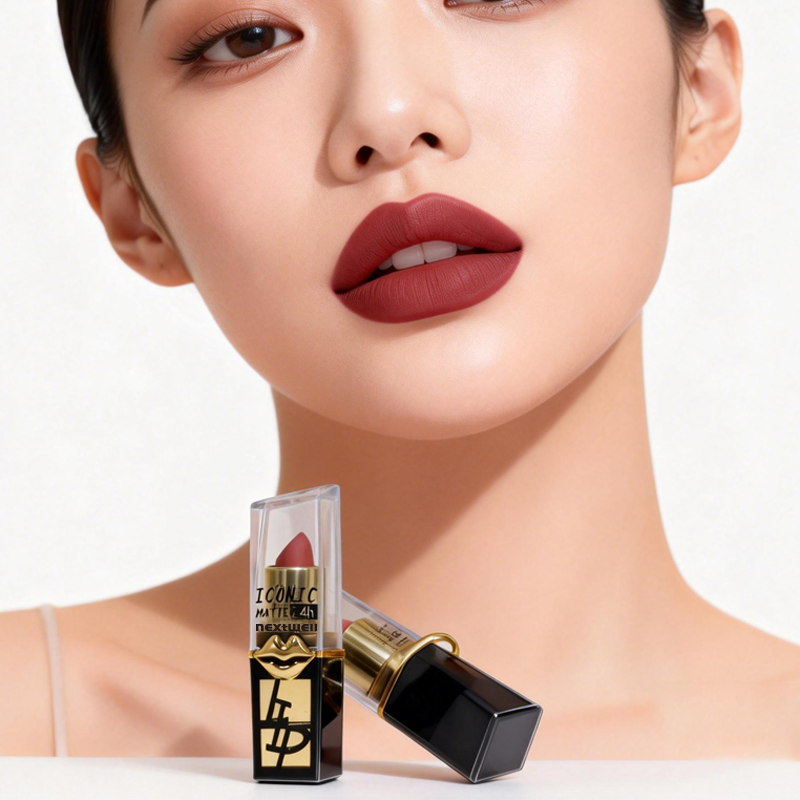 [Minimum order quantity: 12,000 pcs]NEXTWELL Luxury Gold Imprint Matte Lip Stick