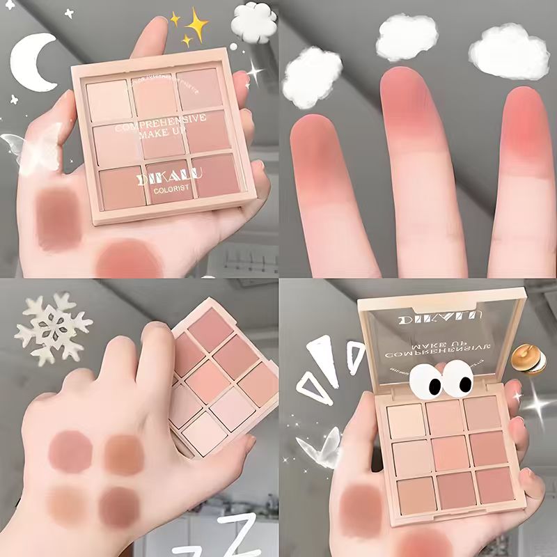[Minimum order quantity: 12,000 pcs]NEXTWELL Powder Mist Soft Color Nine-Tone Eyeshadow Palette