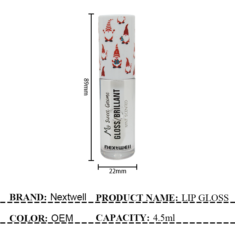 [Minimum order quantity: 12,000 pcs]Nextwell Christmas Limited Edition Lip Gloss