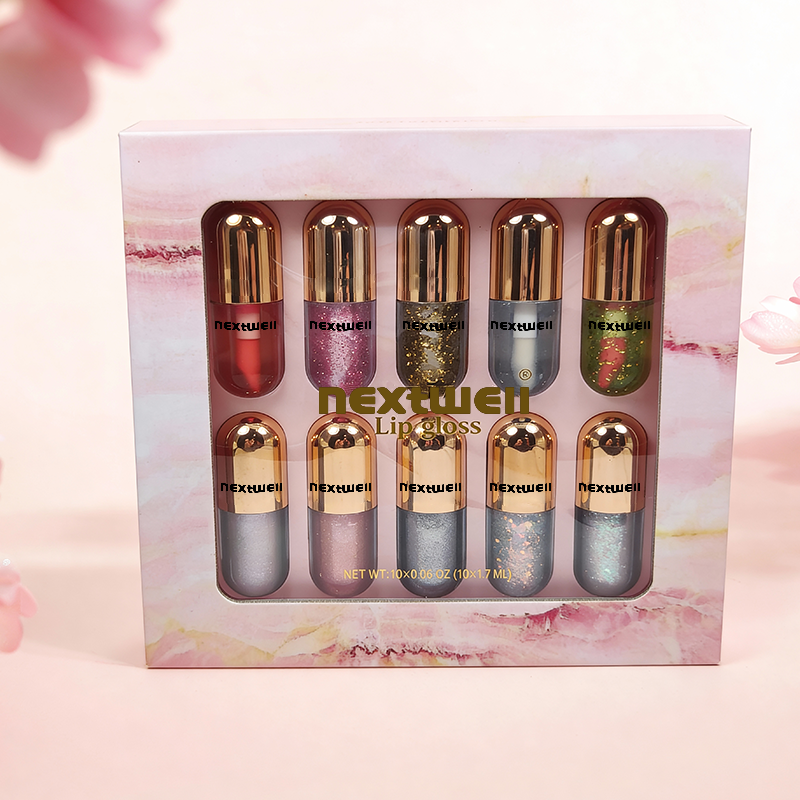 [Minimum order quantity: 12,000 pcs]Nextwell Color-Changing Capsule Lip Gloss Gift Set