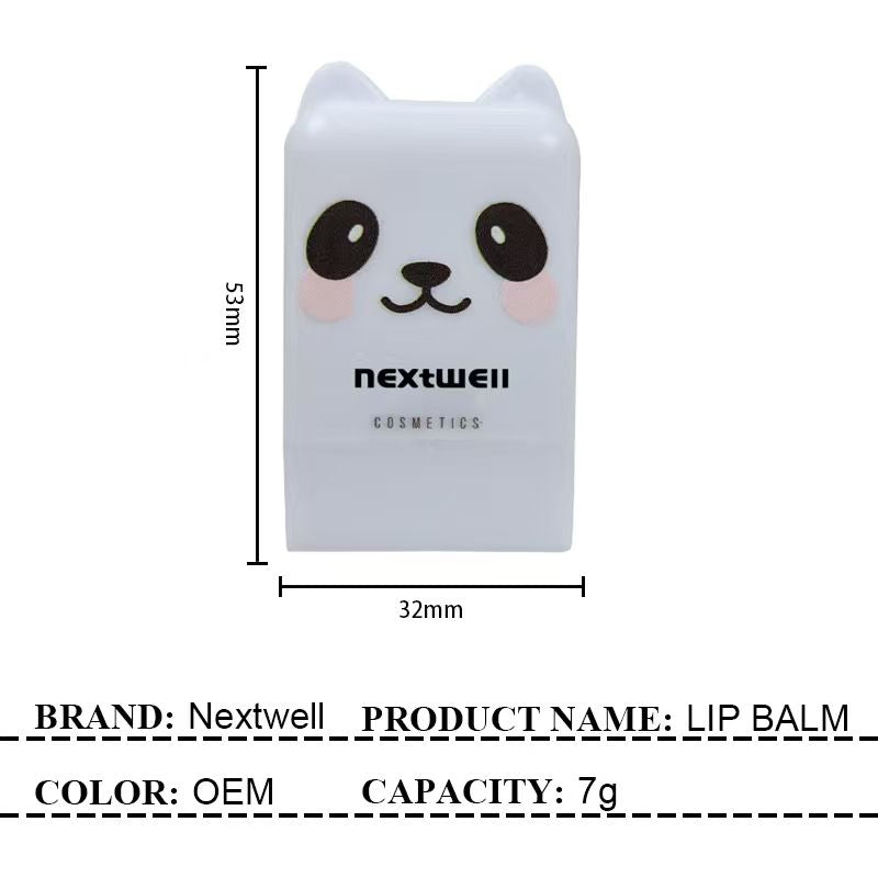 [Minimum order quantity: 12,000 pcs]Nextwell Panda Soft & Cute Lip Balm