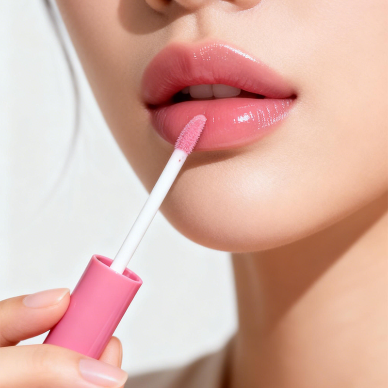 [Minimum order quantity: 12,000 pcs]Nextwell Pink Rose Crystal Lip Gloss