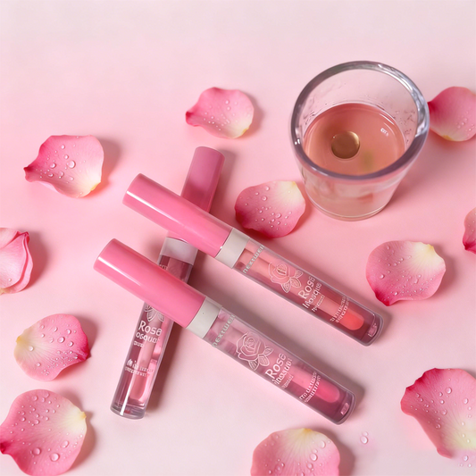 [Minimum order quantity: 12,000 pcs]Nextwell Pink Rose Crystal Lip Gloss